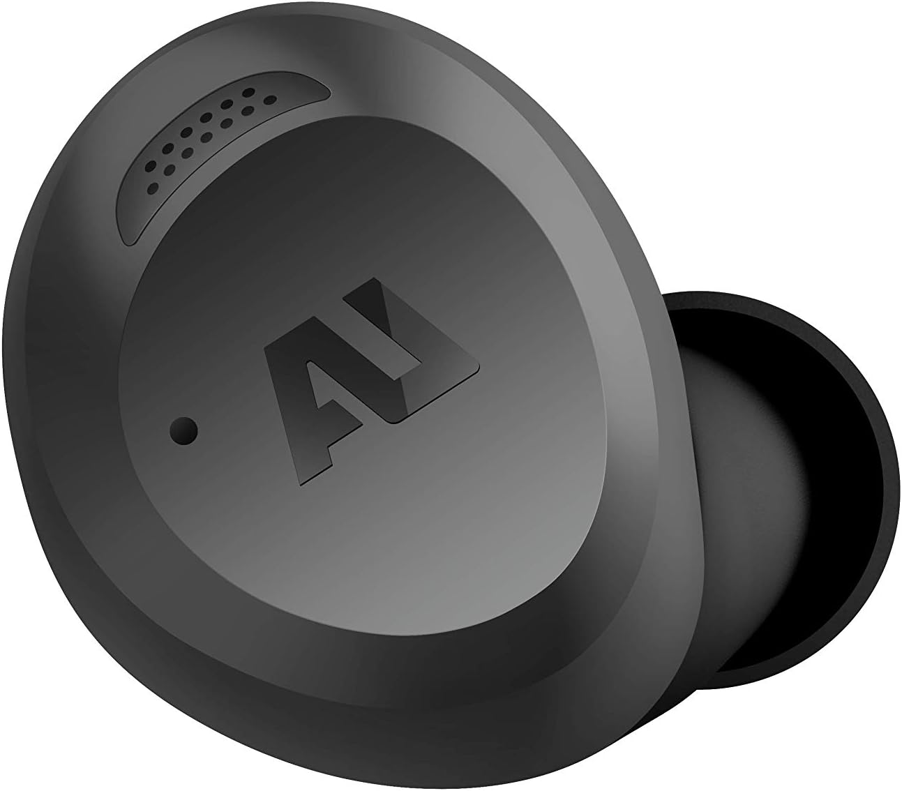 Au-Stream Hybrid Bluetooth True Wireless Hybrid Active Noise Cancelling Earbuds with Touch Controls, Wireless Charging Case, and Premium Dynamic Drivers, Gray image 2